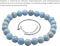 Vista 527 de Amazing Gemstone Pulsera de cristal para mujeres y hombres, pulsera de cristal curativo de protección, pulsera elástica con cuentas de piedras