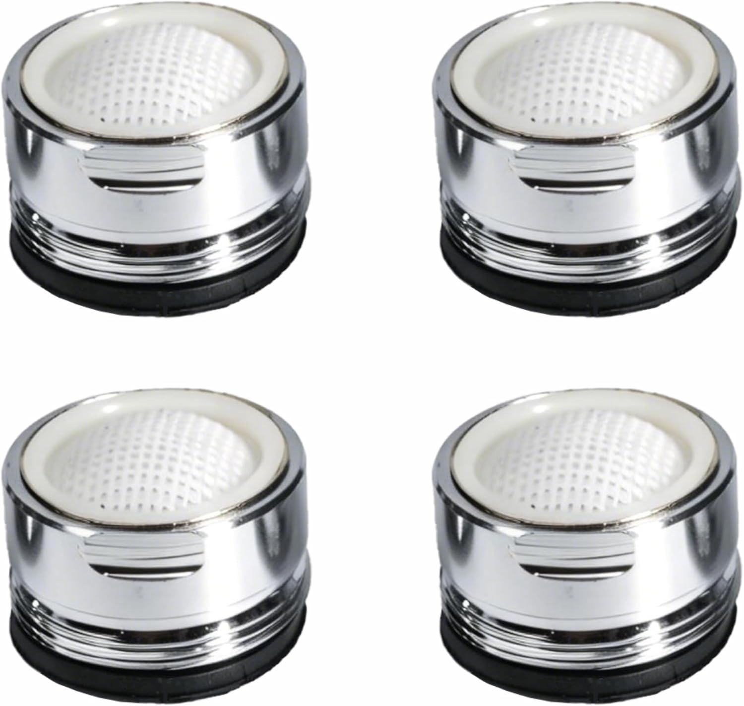4 x M24 Aerator Faucets, Water Saving Filter Adapter Stainless and ABS Filter with Seal, Filtro Sealing Saving Foam Tips for Kitchen Bathroom