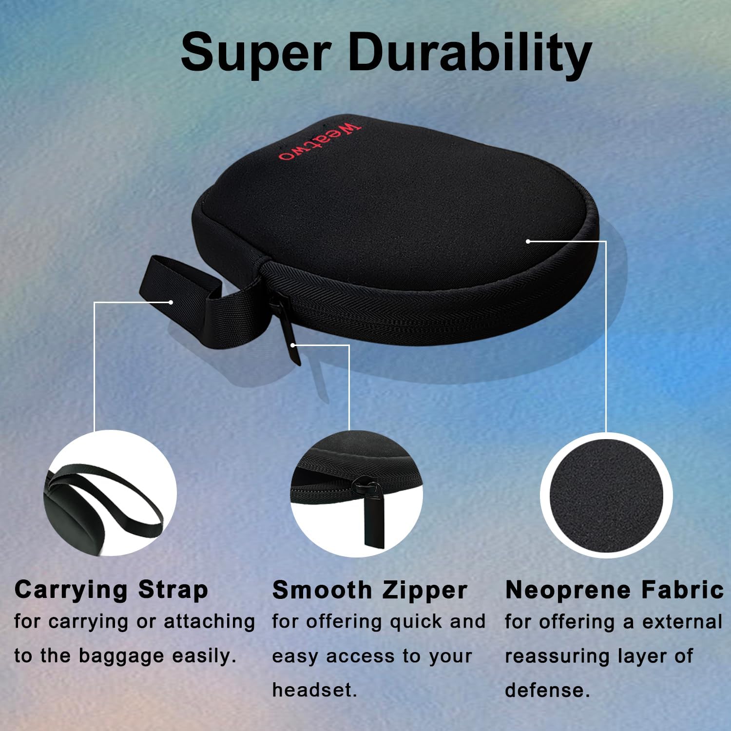 Computer Headsets Storage Bag, Wired/Wireless Headphone Case image 4