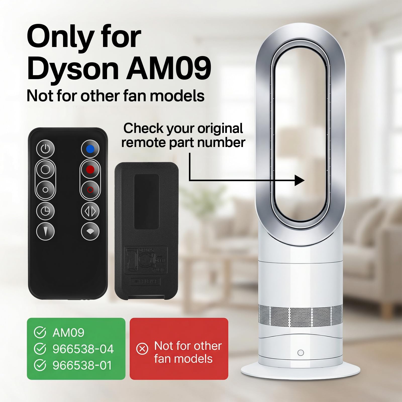 Amazon.com: Replacement Remote Control for Dyson AM09 Hot+Cool Fan