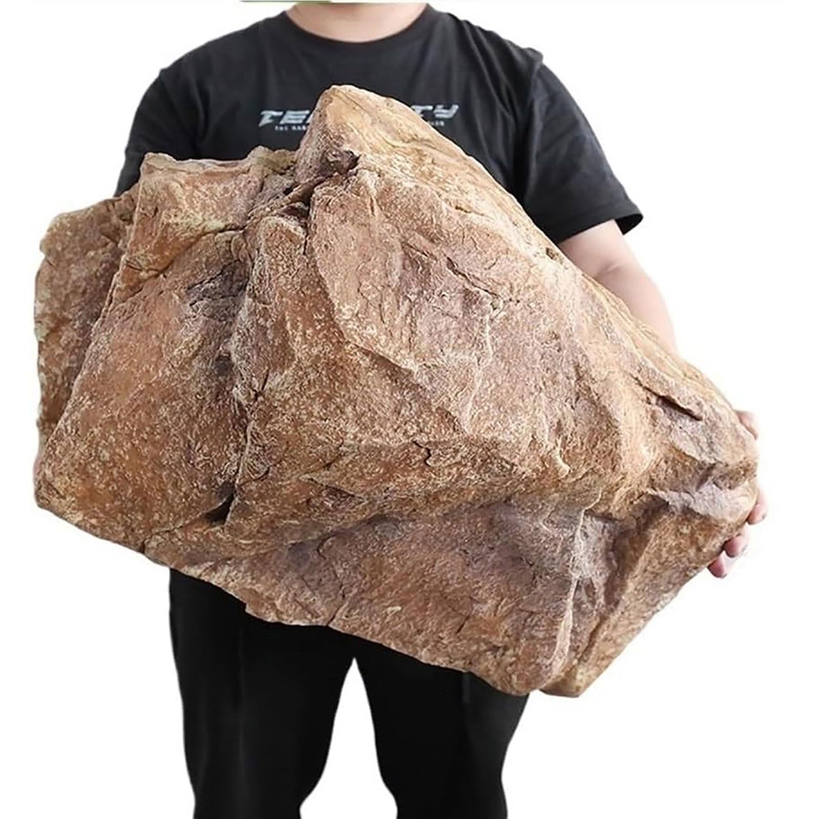 UIHECTA Fake Rocks, Artificial Fake Boulder, Well Covers Rocks, Outdoor Faux Rock Cover, PU Foam Decorative, for Gardens Shooting, Yard, Landscaping,Brown,08