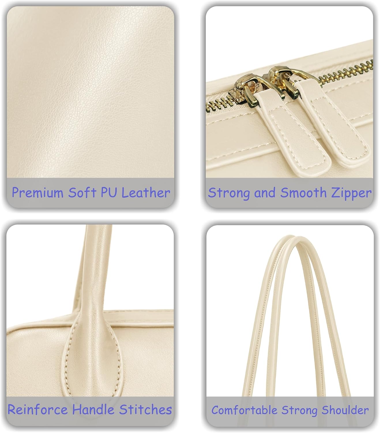 Trendy Swing Zip Shoulder Bag Women Vegan Leather Small Purse Mini Vintage Hobo Handbag for Work Daily Use - Image 7