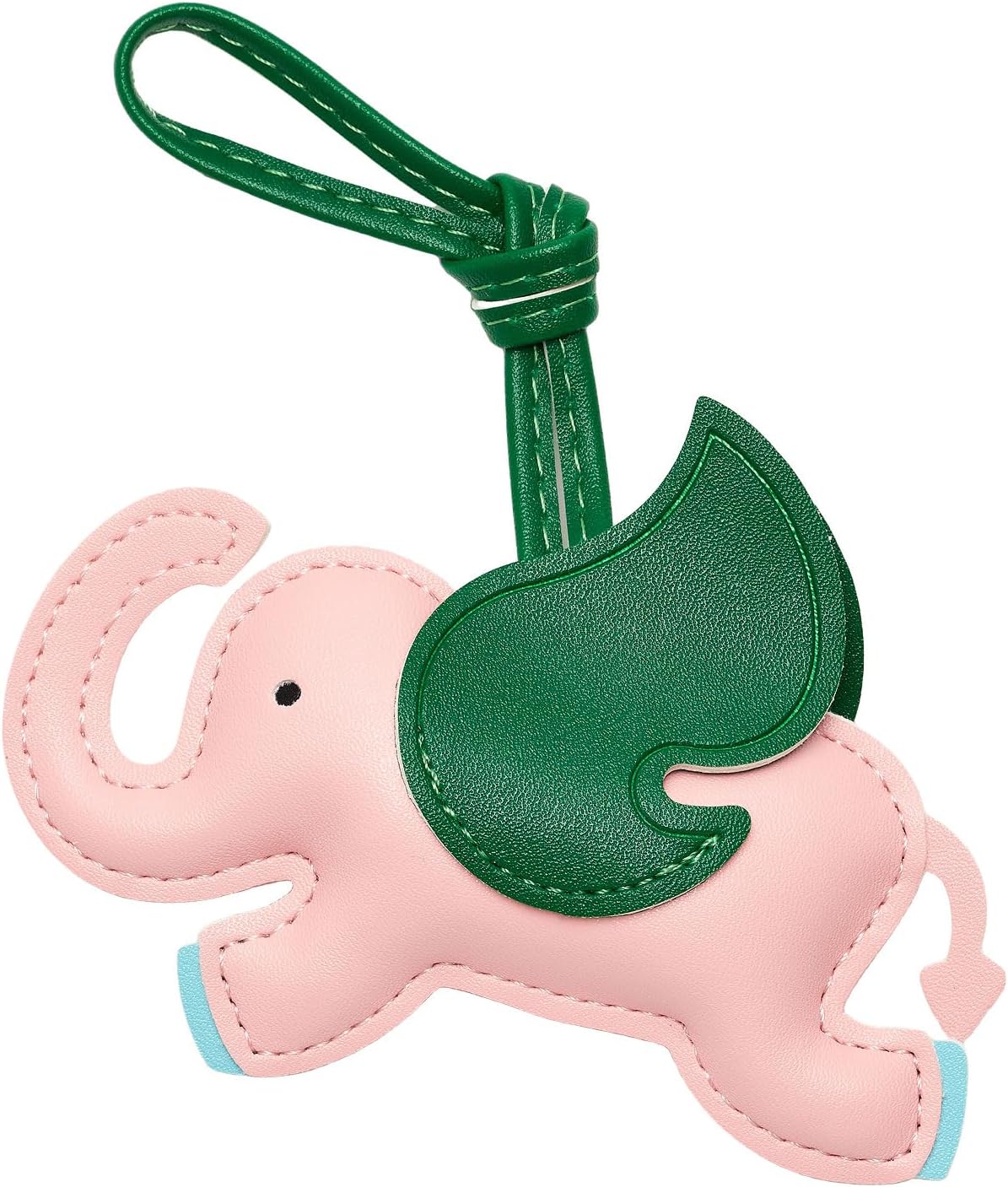 DEVPSISR Elephant Purse Charms Women Cute Animal Keychain Leather Bag Charms for Handbags Tote Bag Accessories Charm Trendy