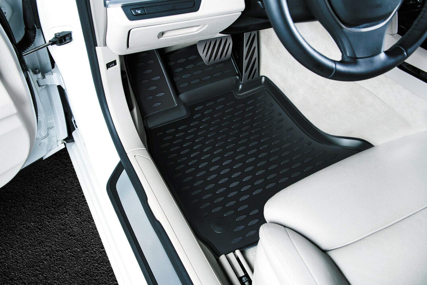 3D Alfombrillas Interior de Coche a Medida TPE Mitsubishi L200, 2015-02/2019, Economy Trim Level, 4 pcs.