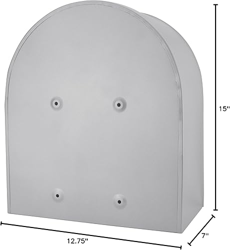 Miniatura 6 de Buzón de acero para montaje en pared, color gris (grande)