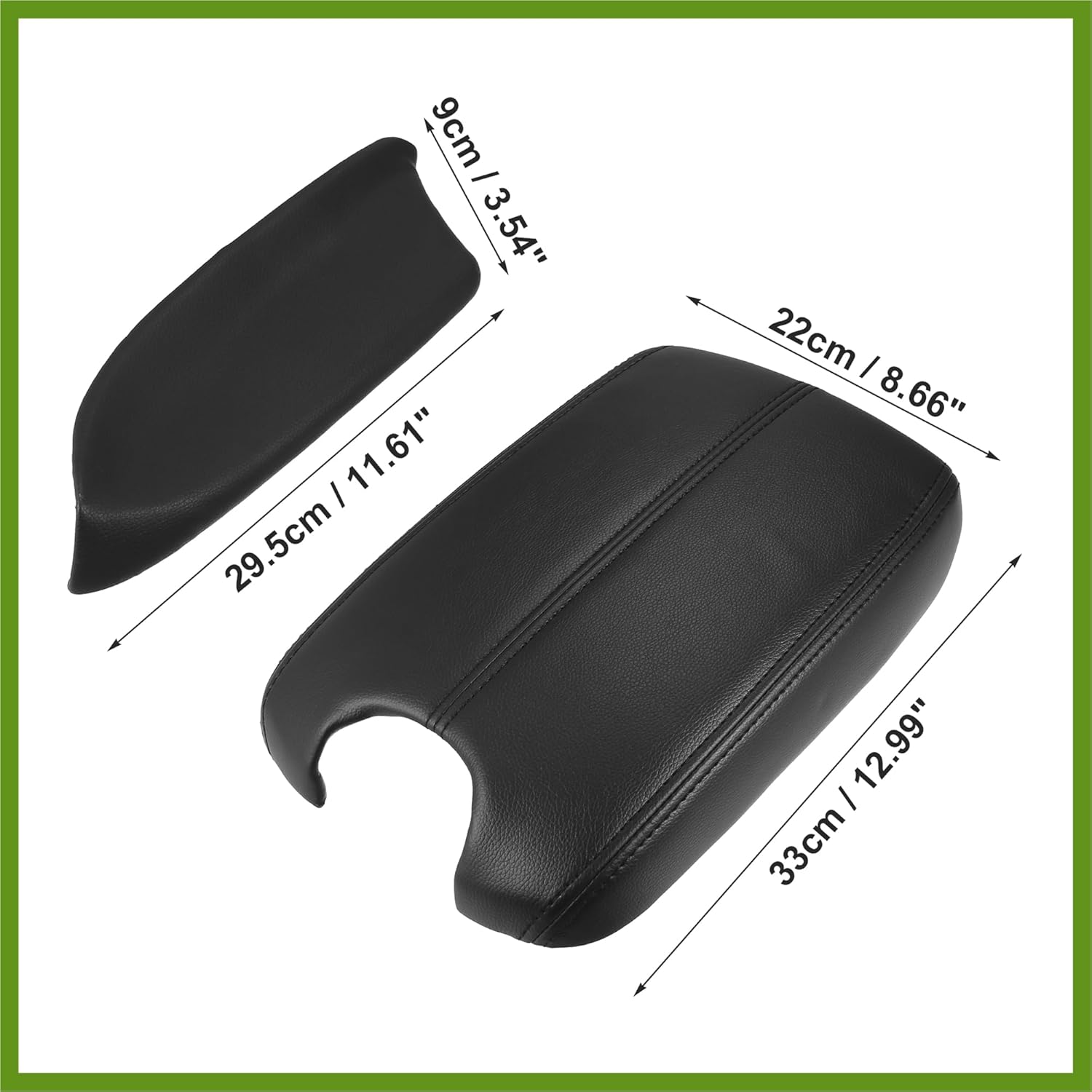1 Set Car Center Console Cover Front Door Panels Armrest Replacement for Honda Accord 2008 2009 2010 2011 2012 Black Replace Parts Vehicle Components