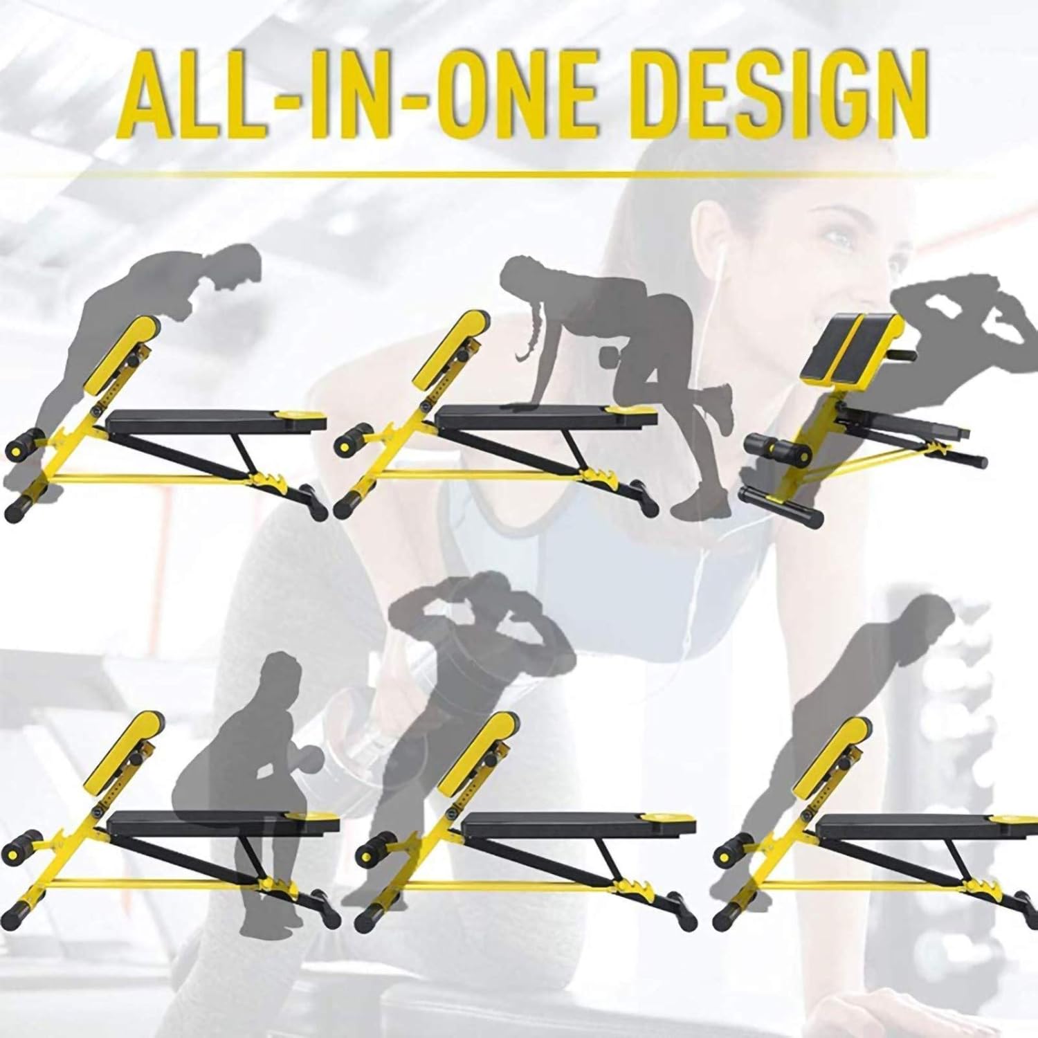 ダンベルスツール折りたたみ、調節可能なローマンチェア、調節可能な