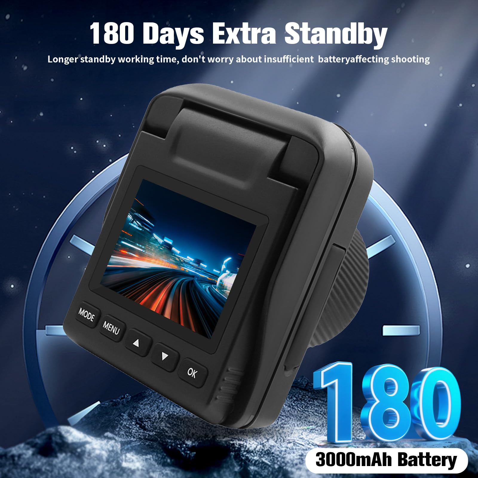 4K Zeitraffer Kamera, 3200W, IP66 wasserdichte Zeitrafferkamera mit 6 Monate Akkulaufzeit, 64GB TF-Karte, 2 Zoll Kippbildschirm, Makroaufnahme, Für Die Aufzeichnung Bauarbeiten, Wetter und Pflanzen
