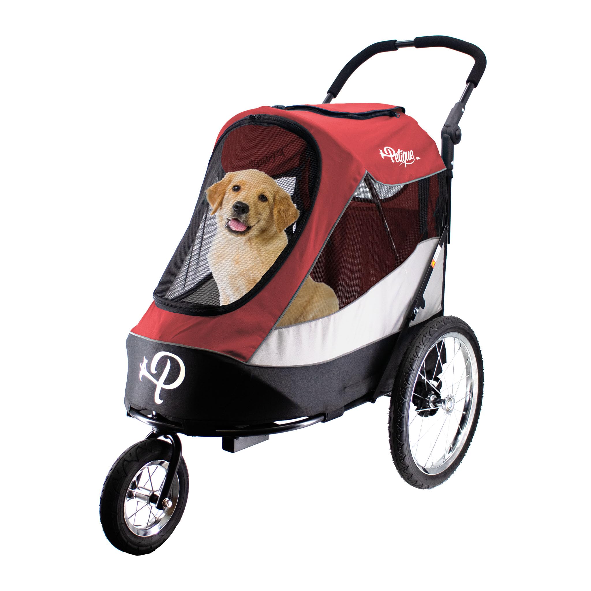 Petique Trailblazer Pet Jogger Stroller Bike Trailer Shock