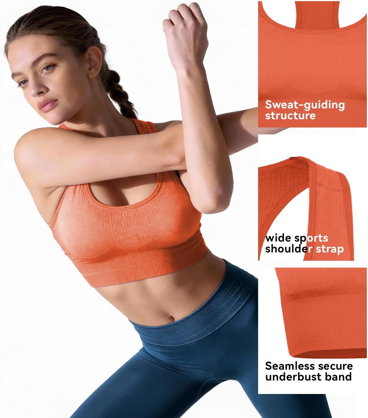 Outdoor Sports Women's Merino Viscose Bra Sports Vest - Image 5