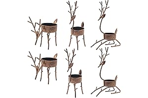 Funpeny Reindeer Tea Light Candle Holders: Festive Christmas Decor