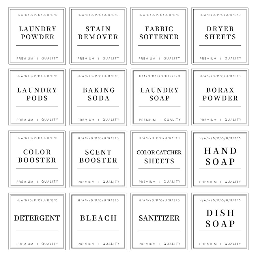 Amazon.com: TESWEY Laundry Labels - 18PCS PVC Set for Organizing, Waterproof for Laundry Containers & Glass Jars : Home & Kitchen amazon-com-teswey-laundry-labels-18pcs-pvc-set-for-organizing-waterproof-for-laundry-containers-glass-jars-home-kitchen