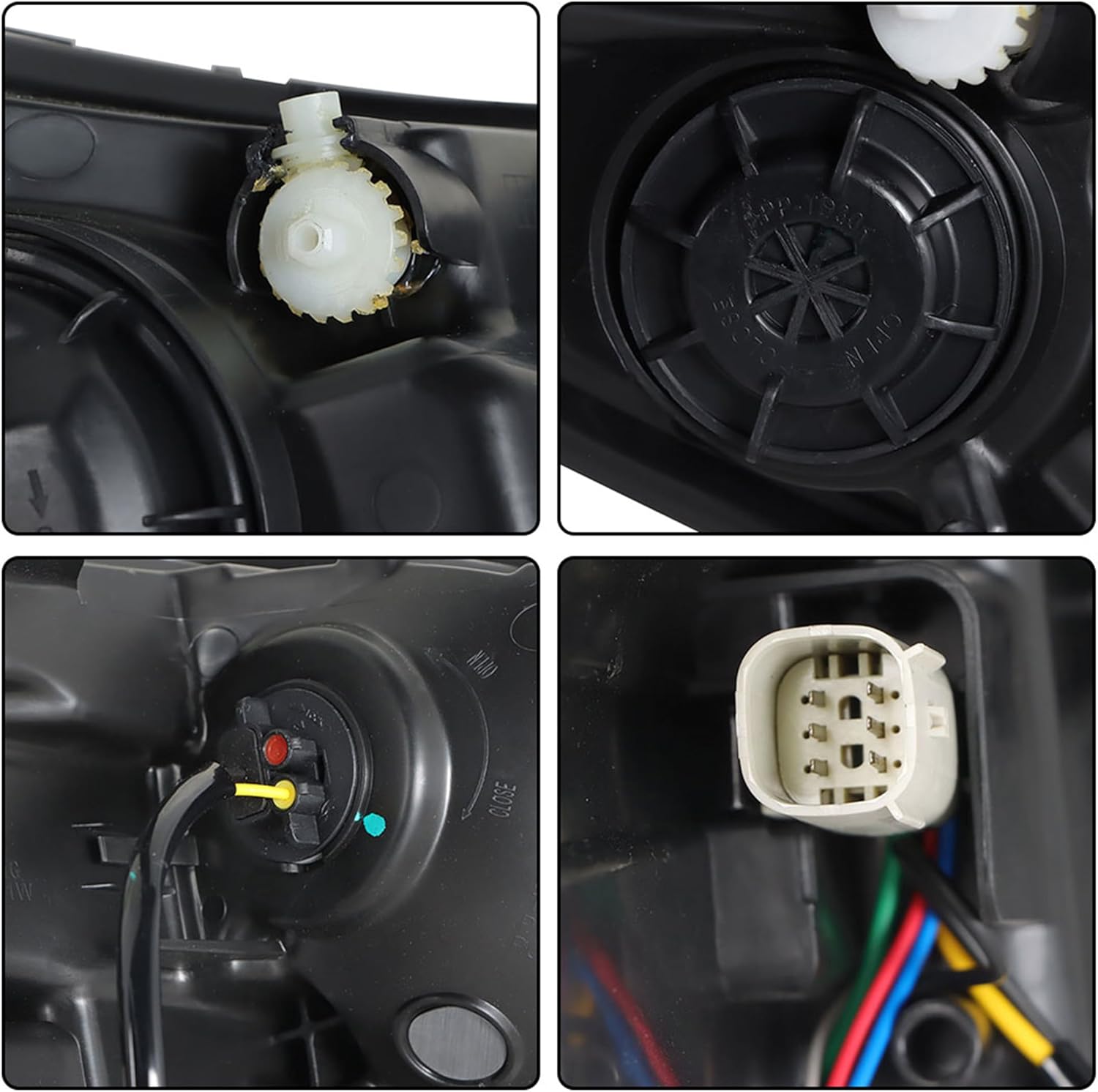 Driver Side Headlights Assembly Halogen Replacement for Cruze 2016-2018 with DRL Housing Chrome Lamp LH 1PC GM2502429 84106694