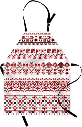 Lunarable Delantal mexicano, sombrero de paja con temática de cultura latinoamericana, manta de serape de maracas, manta con imagen, babero de