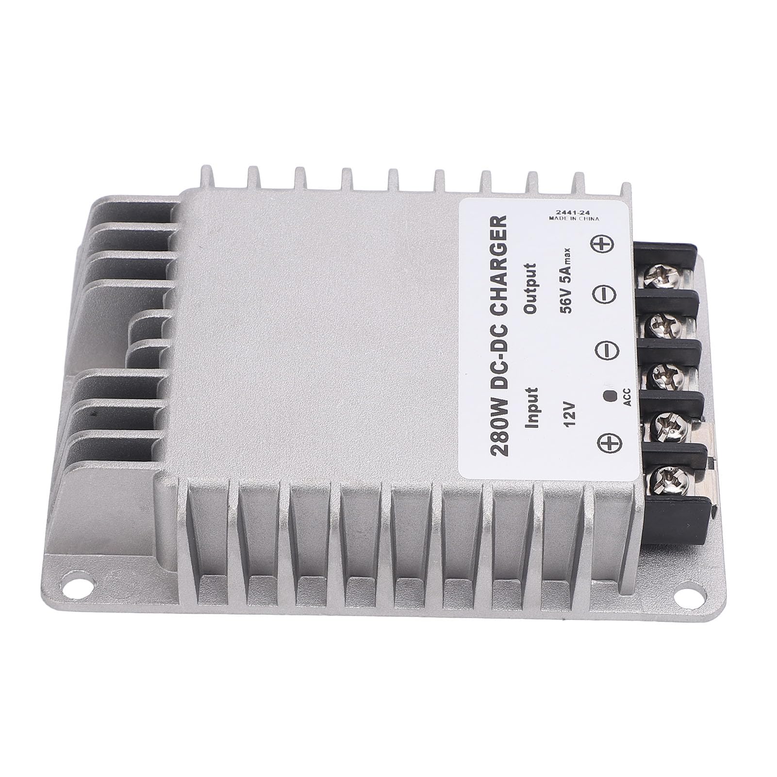 Przetwornica Wzmacniająca 12 V, Przetwornica Podwyższająca Napięcie Prądu Stałego ze Stopu Aluminium 56 V 5 A 280 W, wydajność IP68 94% dla Routera 3. Generacji, Urządzenia Sieciowe,