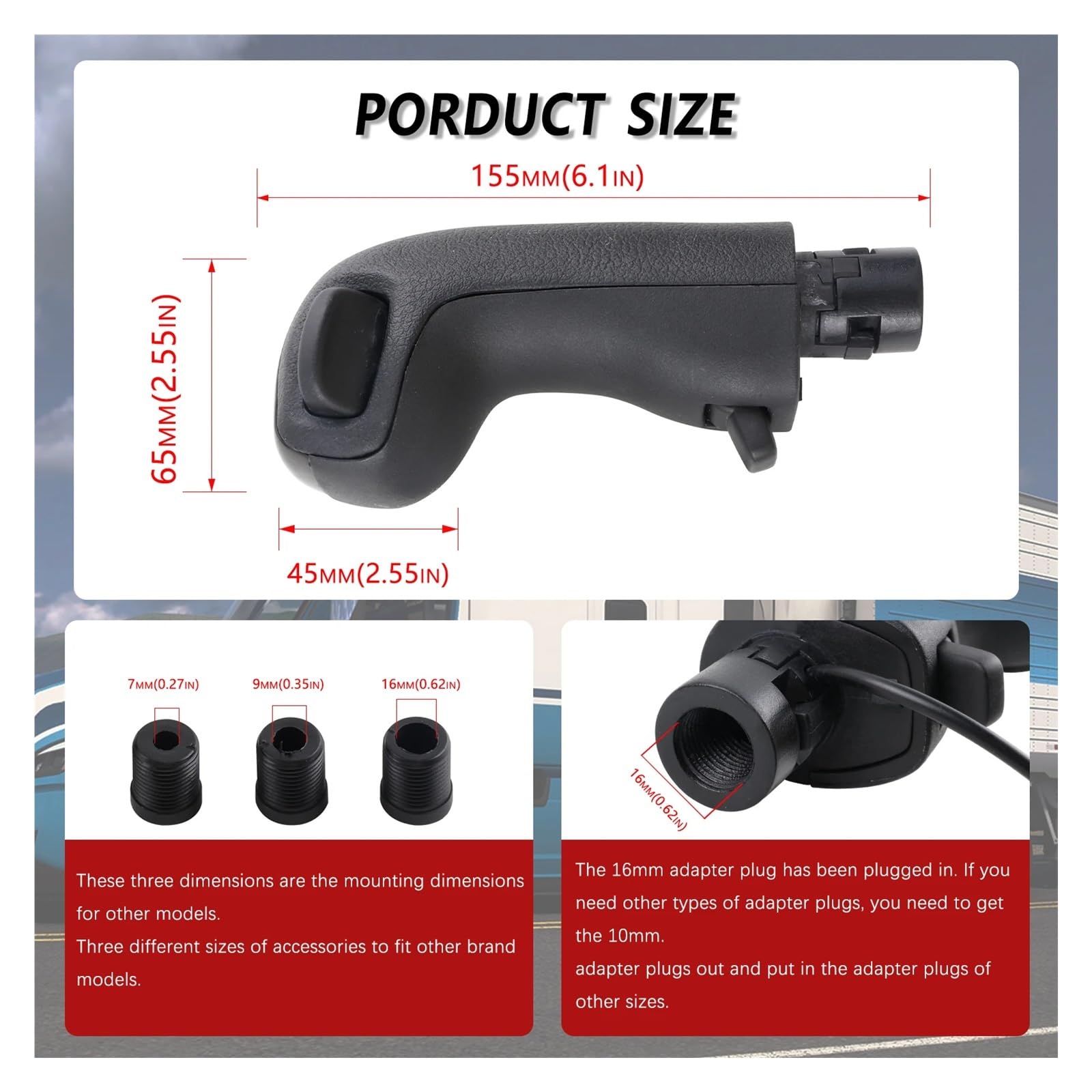 Pommeau Levier Vitesse Voiture Pommeau Levier Vitesse USB pour Simulateur Vitesse Camion Scania pour Logitech G923 G29 G27 G25 TH8A pour Simulateurs Manette Vitesse ETS2 Et ATS Gear Shift Head