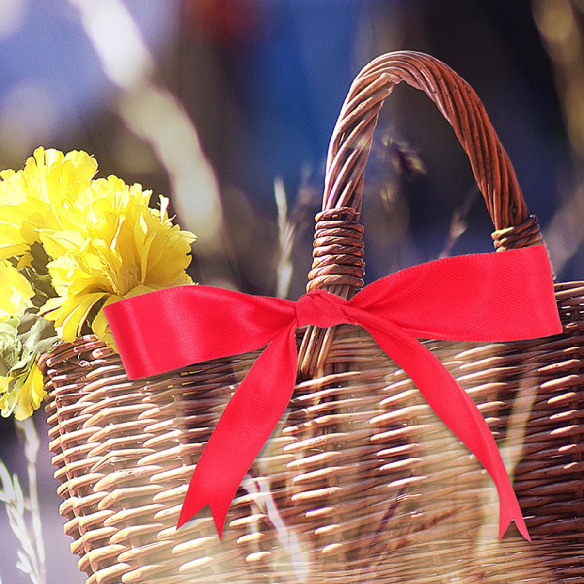 12rollen Farbige Geschenkbänder aus Polyester für Bastelarbeiten Geschenksbänder zum Verpacken von Blumen und Geschenken Dekorative Verpackungsbänder für Familie Zufällige Farbe