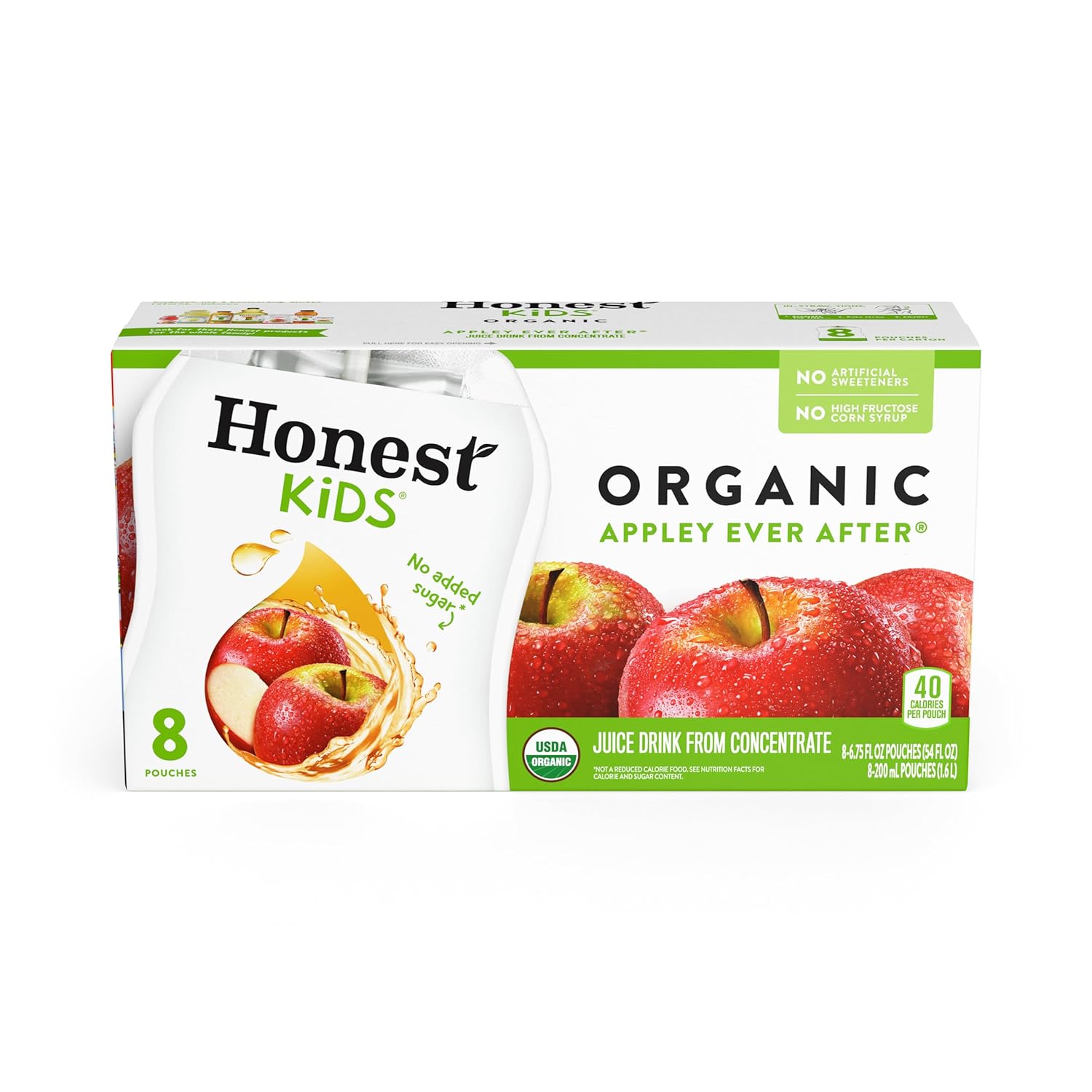 Honest Kids, Organic Juice Drink, Appley Ever After, 6.75 Fl Oz, 8 Pack Honest Kids, Organic Juice Drink, Appley Ever After, 6.75 Fl Oz, 8 Pack
