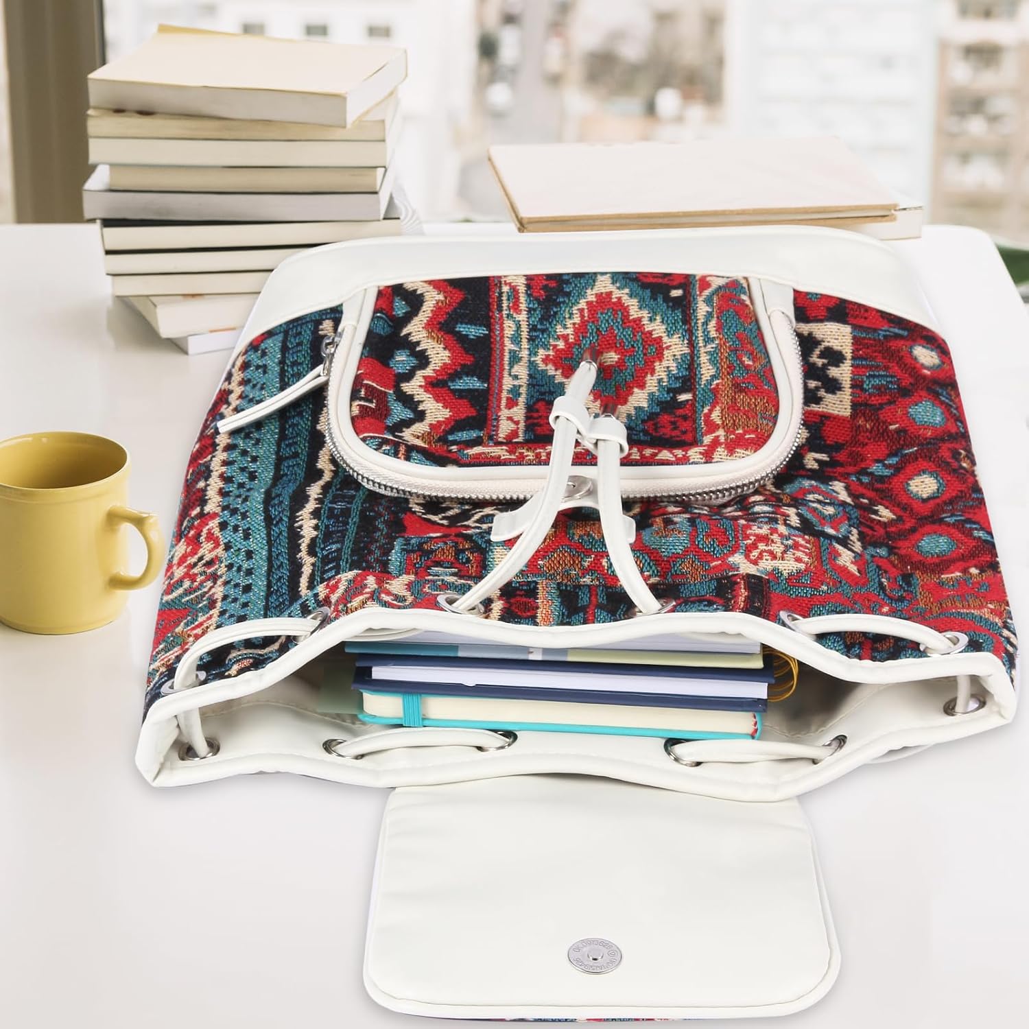 Lily queen Fashion Small Purse Backpack Lightweight for Women Colorful - Image 6