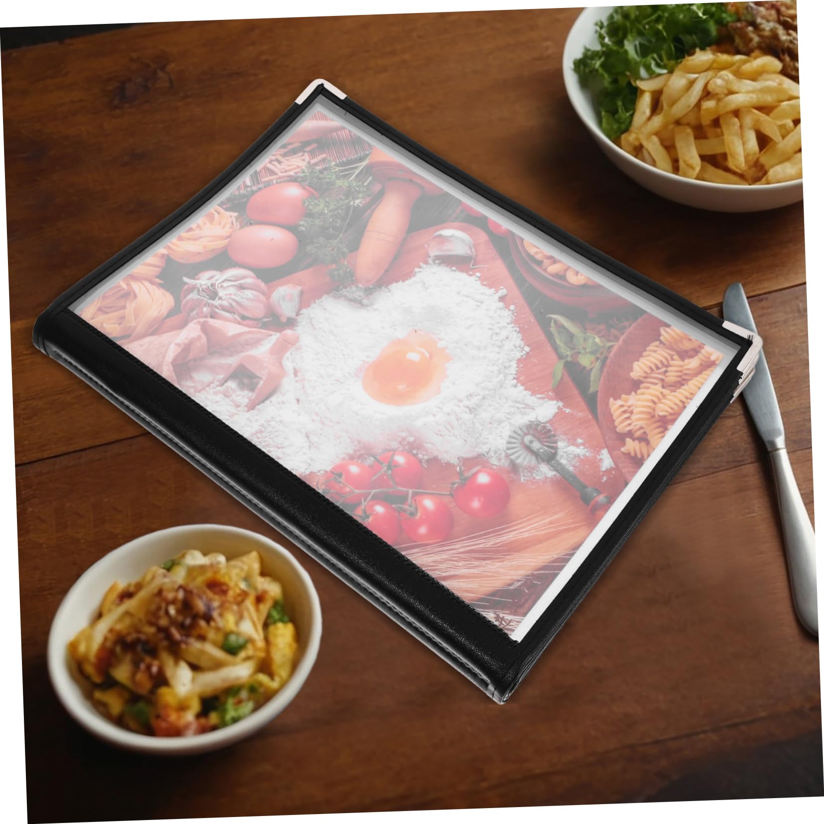 Zerodeko De Recetas Transparente De Pvc De Lados Portamenús Para Restaurantes y Cafeterías Suministros Para Restaurantes Cubiertas Transparentes Para Menús