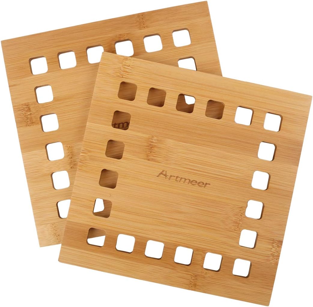 Trivet Mat Hot Pad Pot Holders,Spoon Rest Coasters in Kitchen Tool Protect Tabletops & Counters Set of 2