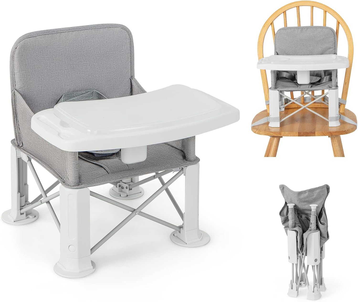Chicco Chairy Siège Rehausseur Transformable Lapin - De 6 Mois à 3 Ans, Pliable Et Compact Pour Voyages