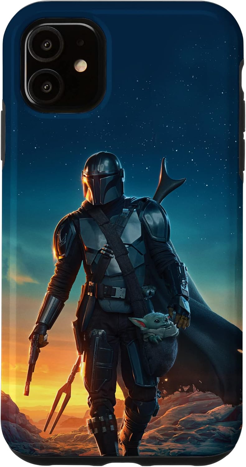 Star Wars The Mandalorian and Grogu Sunset Poster Case for iPhone 16 Pro