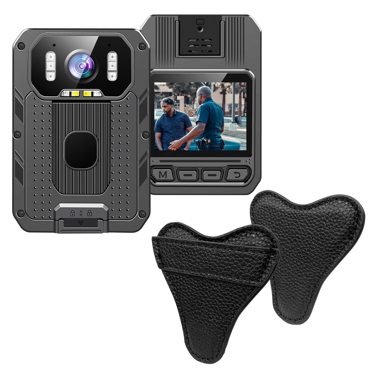 SYDYAM 64GB 4K Body Camera R1 Bundle with Magnet Mount