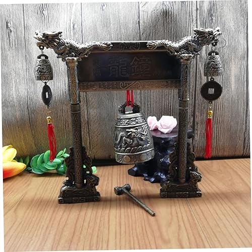 Miniatura 3 de Yardwe 1 juego de adornos de reloj de estilo antiguo Lucky Office Crafts Aleación