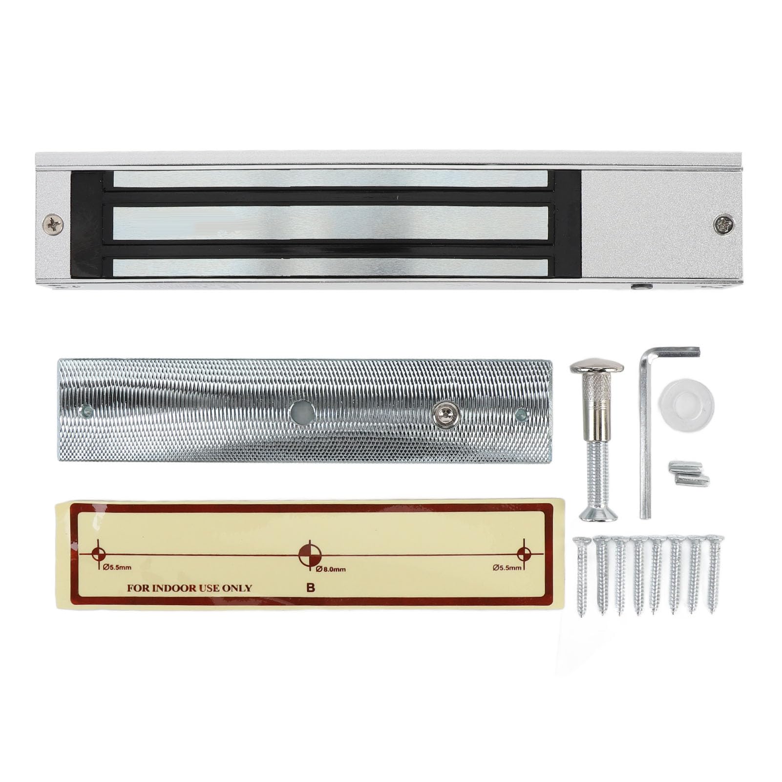 Generic Elektryczny Zamek Magnetyczny 12 V 600 Funtów Siła Trzymania Silny Elektromagnetyczny Zamek do Drzwi do Biur i Sklepów Solidna Konstrukcja ze Stopu Aluminium