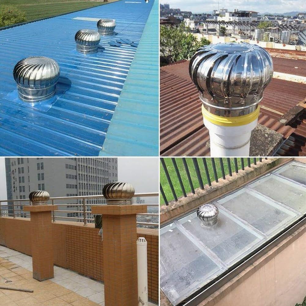 Tappo per canna fumaria in acciaio inossidabile per ventilazione in case, fabbriche e aziende agricole