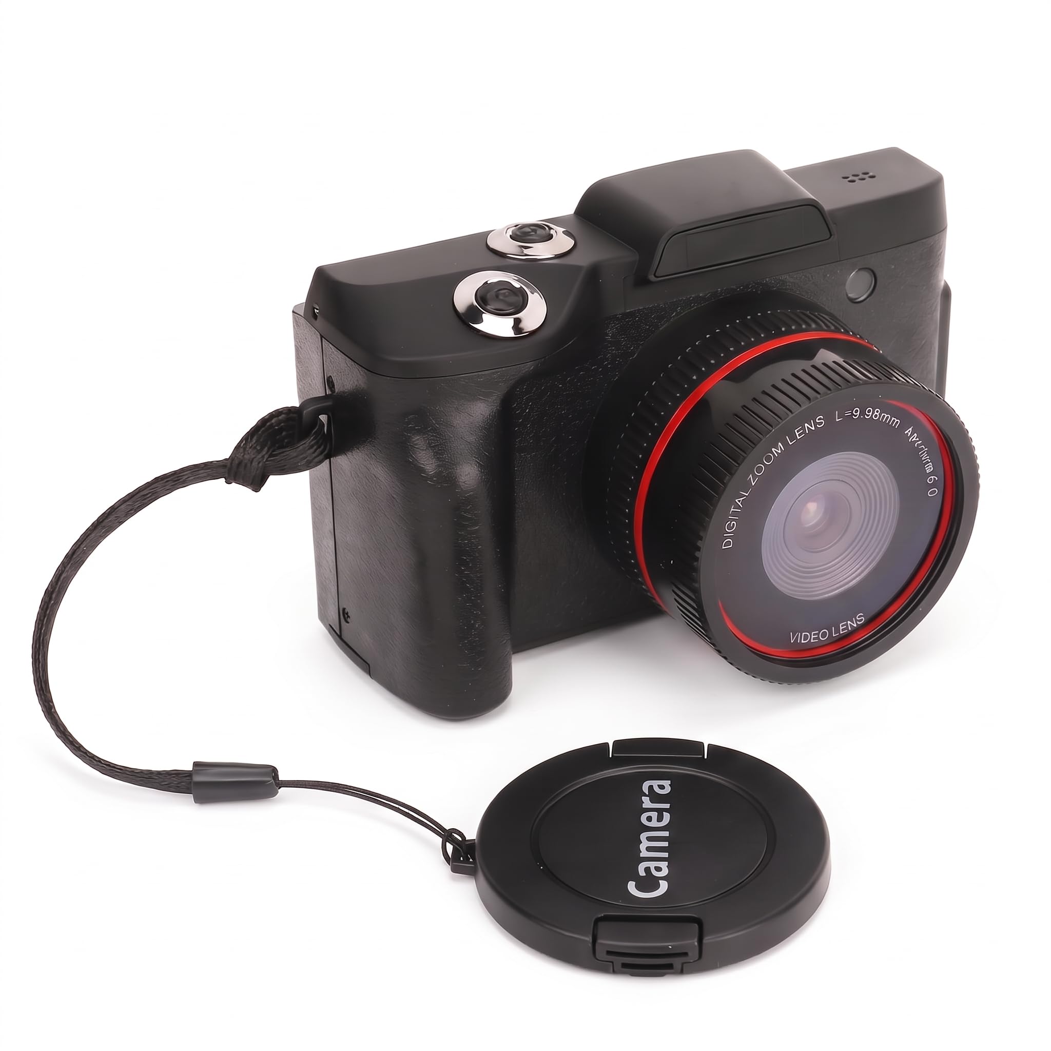 Aparat Cyfrowy, Inteligentny Aparat Cyfrowy 16 MP 1080 P HD Mikro Lustrzanka Cyfrowa do Fotografii, Wieloosiowy Stabilizator Obrazu, Wyświetlacz HD o Przekątnej 2,4 Cala,