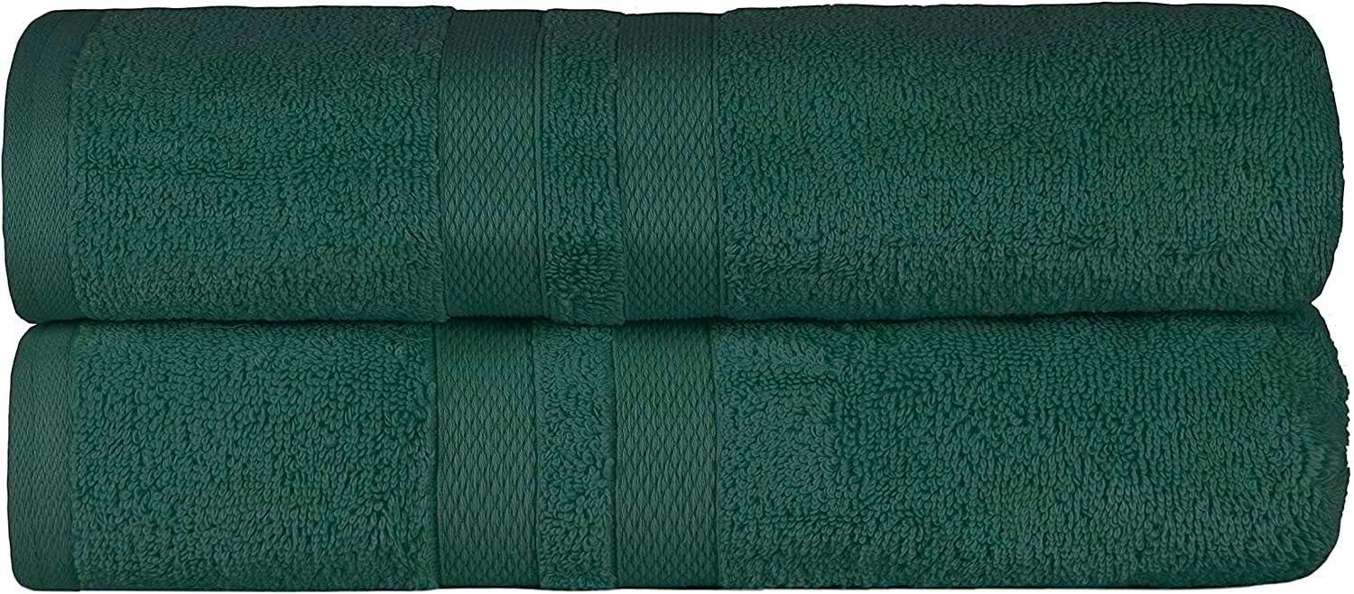 Wholesale Trade Dealz Pack of 2 Large Jumbo Bath Sheet Towels(75 x 150 cm) 100% Egyptian Cotton Big Bath Sheets Quick dry & Absorbent (Blue Lagoon, Cotton)