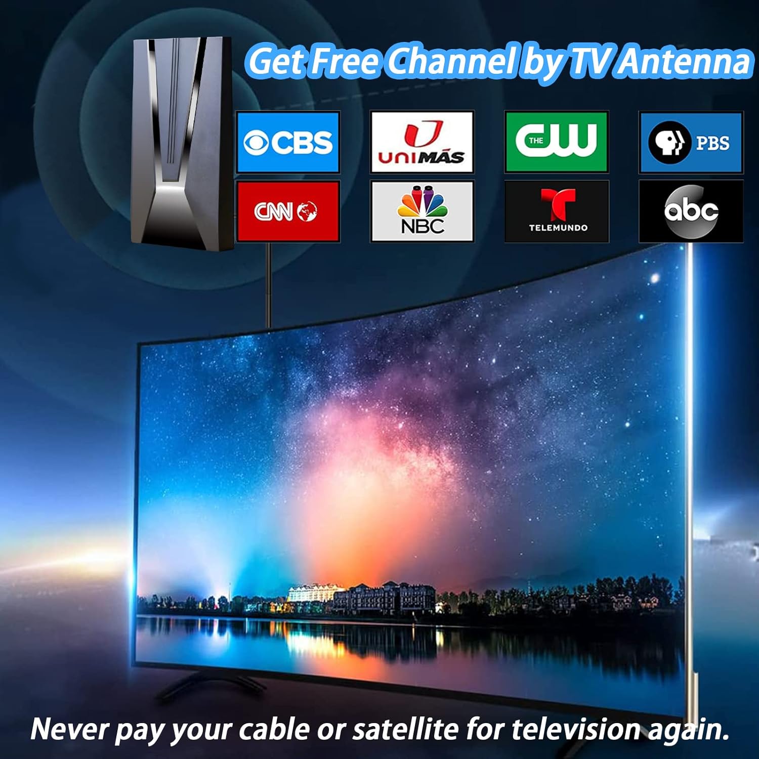 Buy TV Antenna for Smart TV Amplified HDTV Digital Antenna Long 400