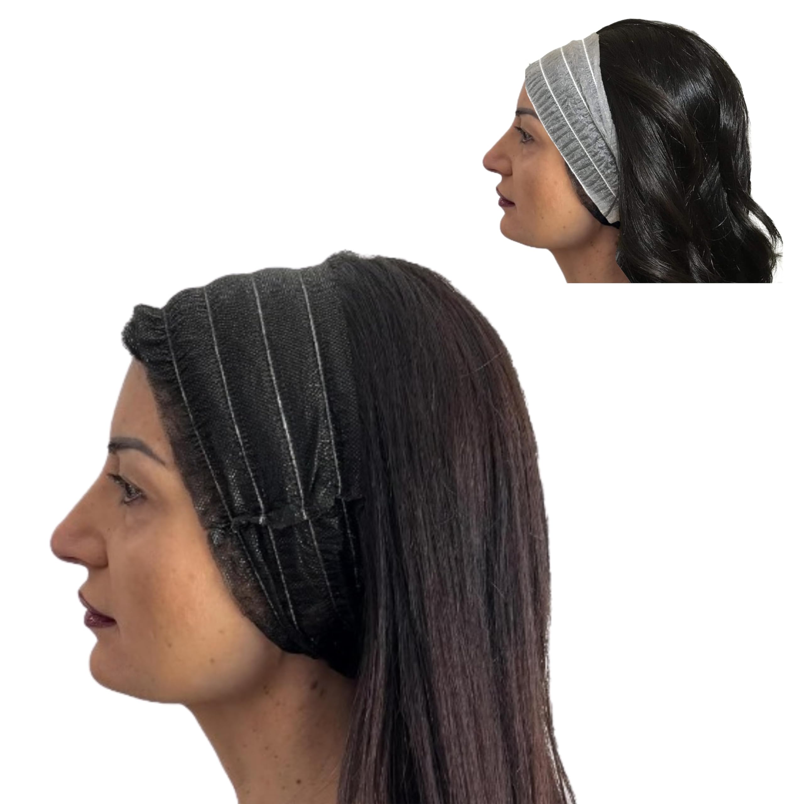 VB_Shopping Disposable Hair Bands in TNT Individually Wrapped Disposable Head Band for Beauticians, Spas,…