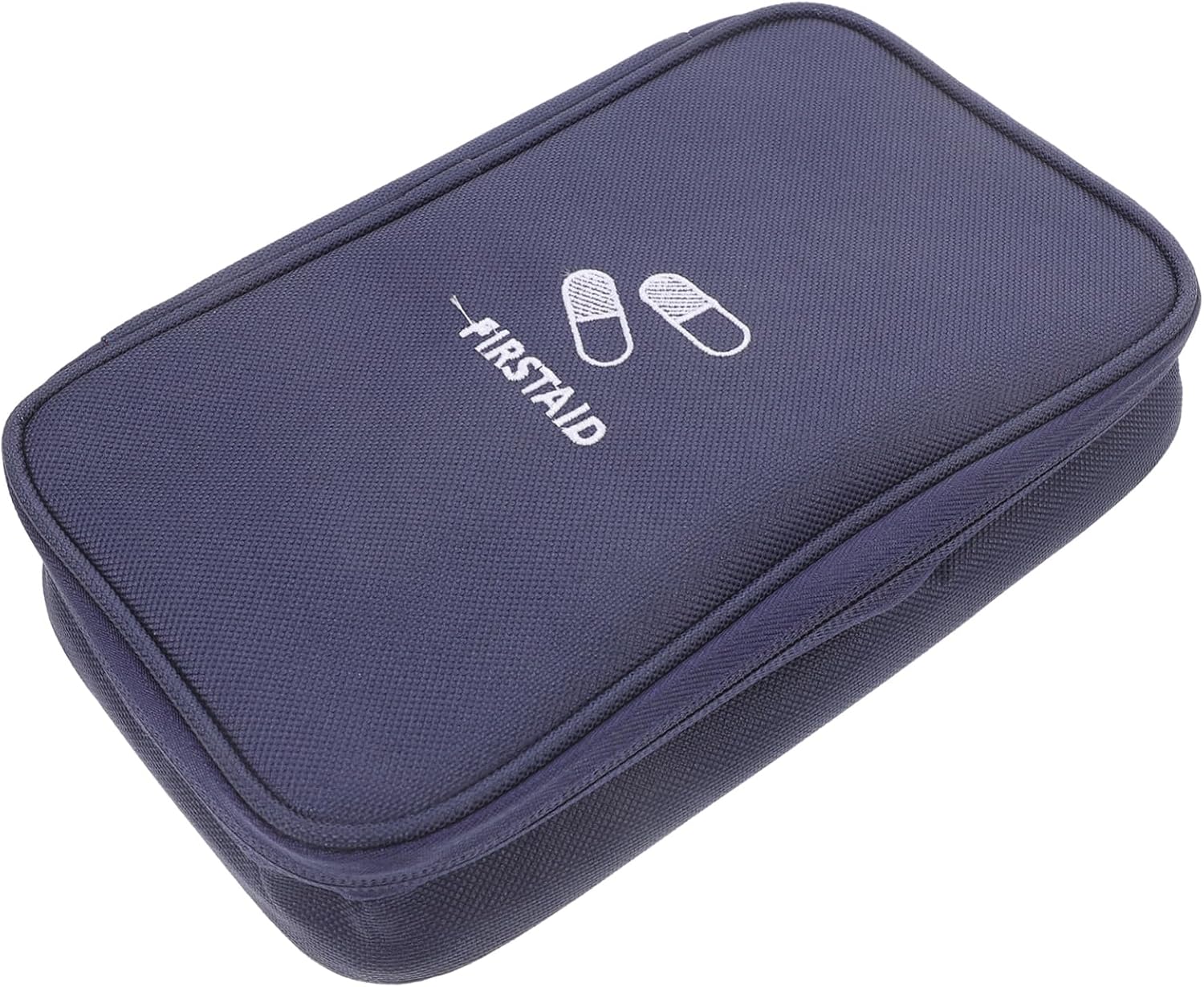 Portable Medicine Bag for Travel First Aid Kit Pouch with Zipper Closure for Camping Hiking and Emergency Use Lightweight Oxford Storage