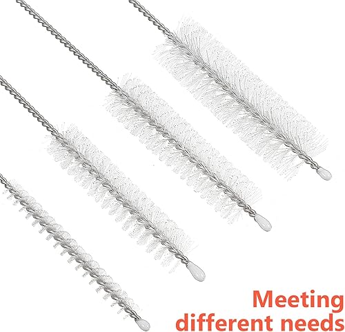 Miniatura 4 de 11pcs cepillos limpiadores de paja, cepillo de limpieza de paja de beber diferentes diámetros tubo limpiador herramienta