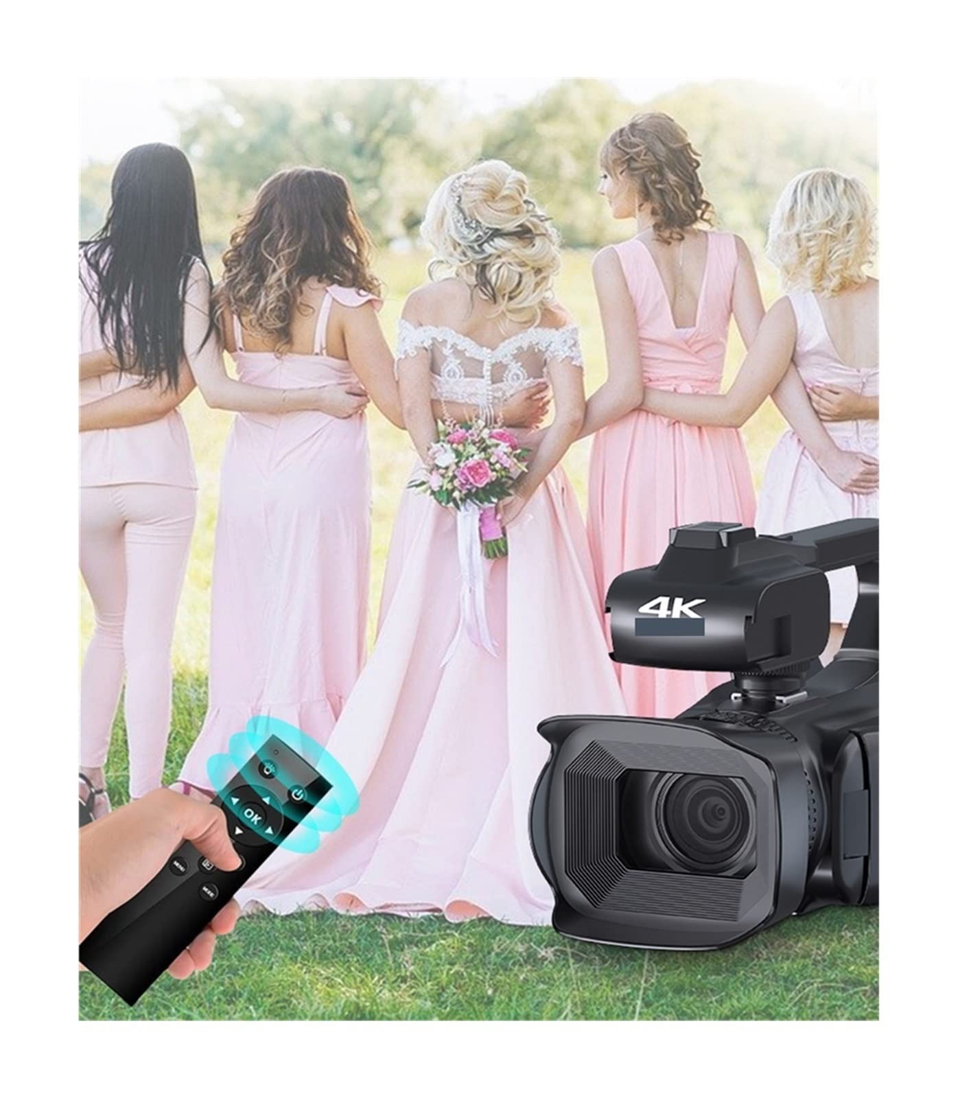 Fotocamera digitale, Fotocamere per la fotografia, Videocamere digitali da 64 MP Videocamera professionale Full 4K Vlog Streaming Webcam Messa a fuoco automatica Videoregistratore Fotografia Portatile