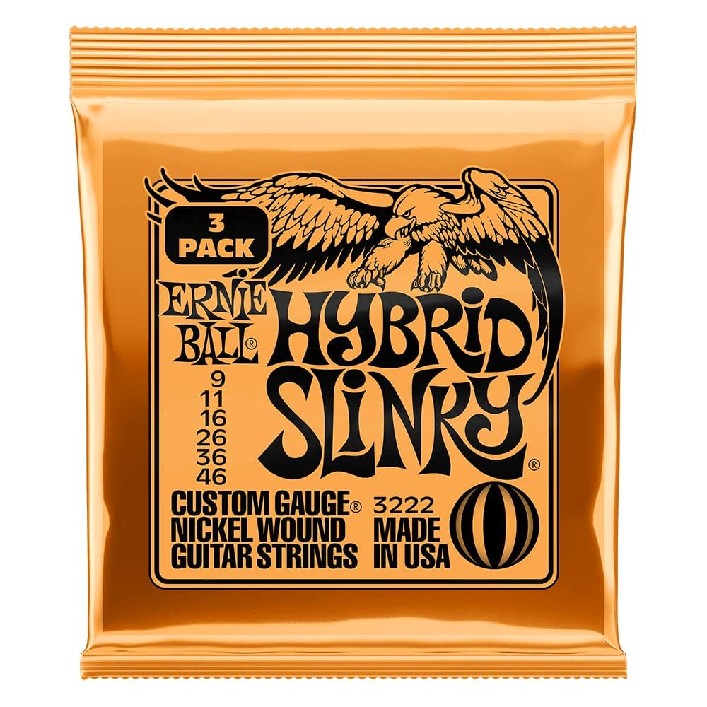 ERNIE BALL　アーニーボール　2222 09-46　弦　ダース　セット Amazon.com: Ernie Ball 2222 Hybrid Slinky 9-46 (6 Pack