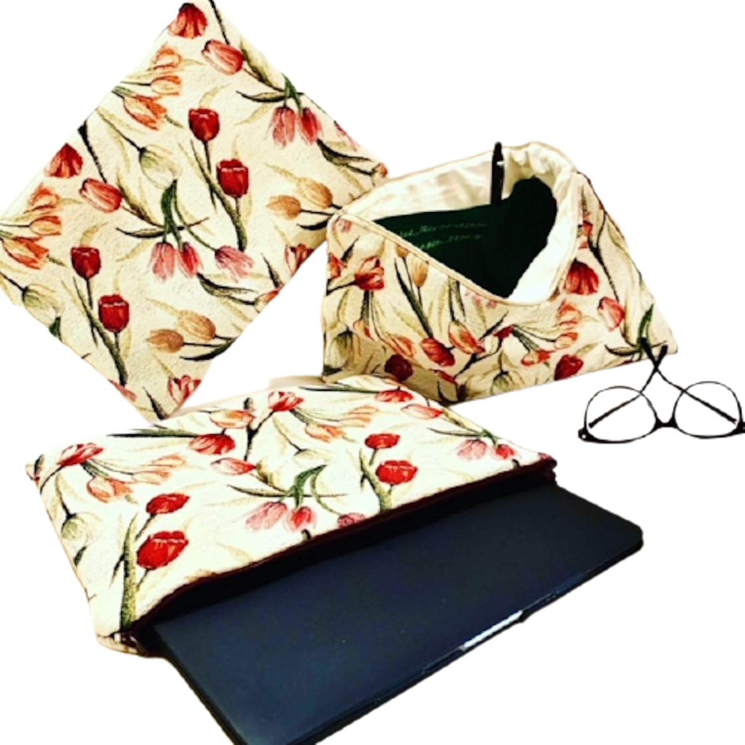 Quiet Revolution Laptop Case 13 Inch Tulips Amazon.co.uk Handmade
