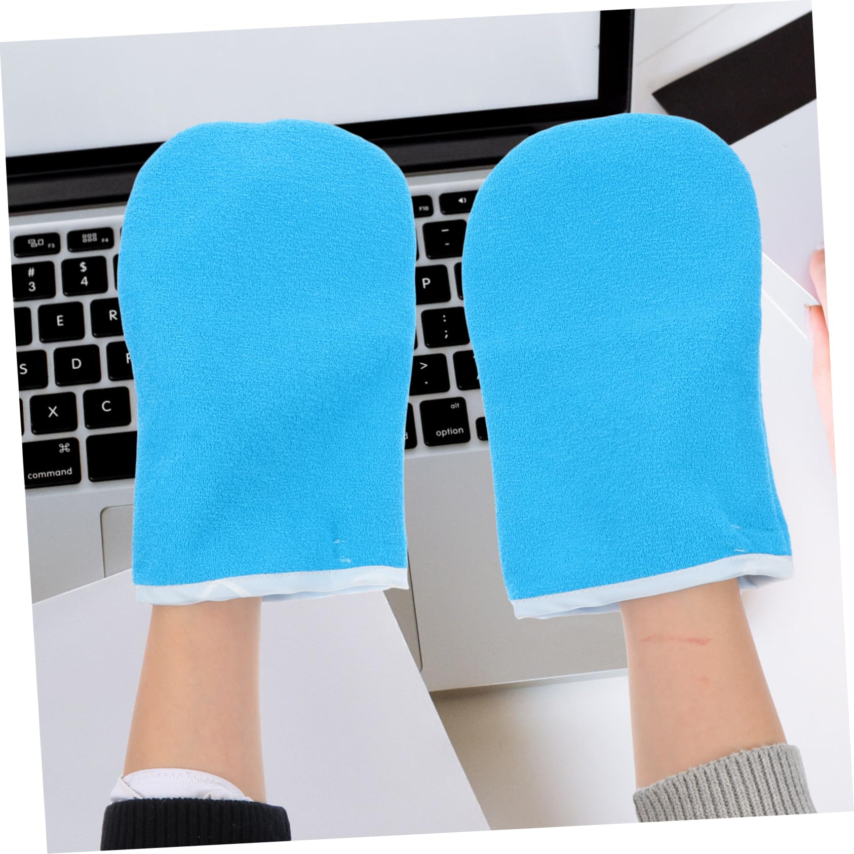 MUSISALY 1 Pair of Beauty Salon Professional Wax Film Gloves Insulation Thick Gloves Hand Mask Spa for Dry Hands Wax Present for Women