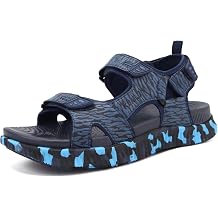 KuaiLu Mens Orthotic Sandals Plantar Fasciitis Arch Support Thick Foam Cushion Hiking Walking Sandles Casual Adjustable Sport Recovery Athletic Shoes For Man Beach Cruise Outfits, Blue US11