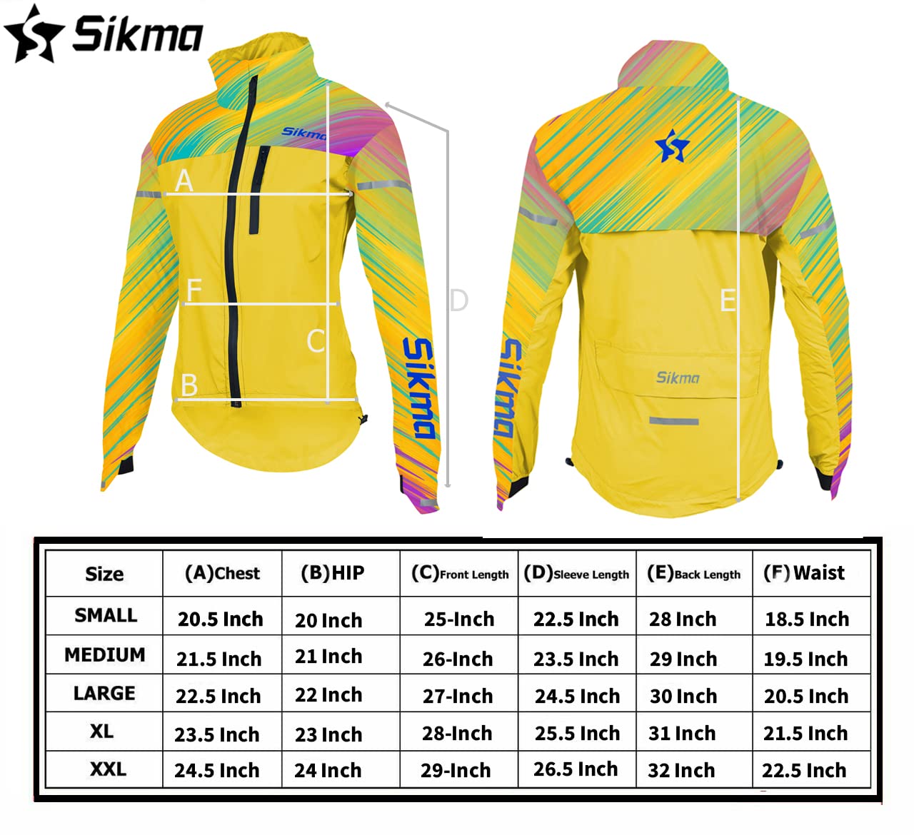 SIKMA Veste Imperméable Femme