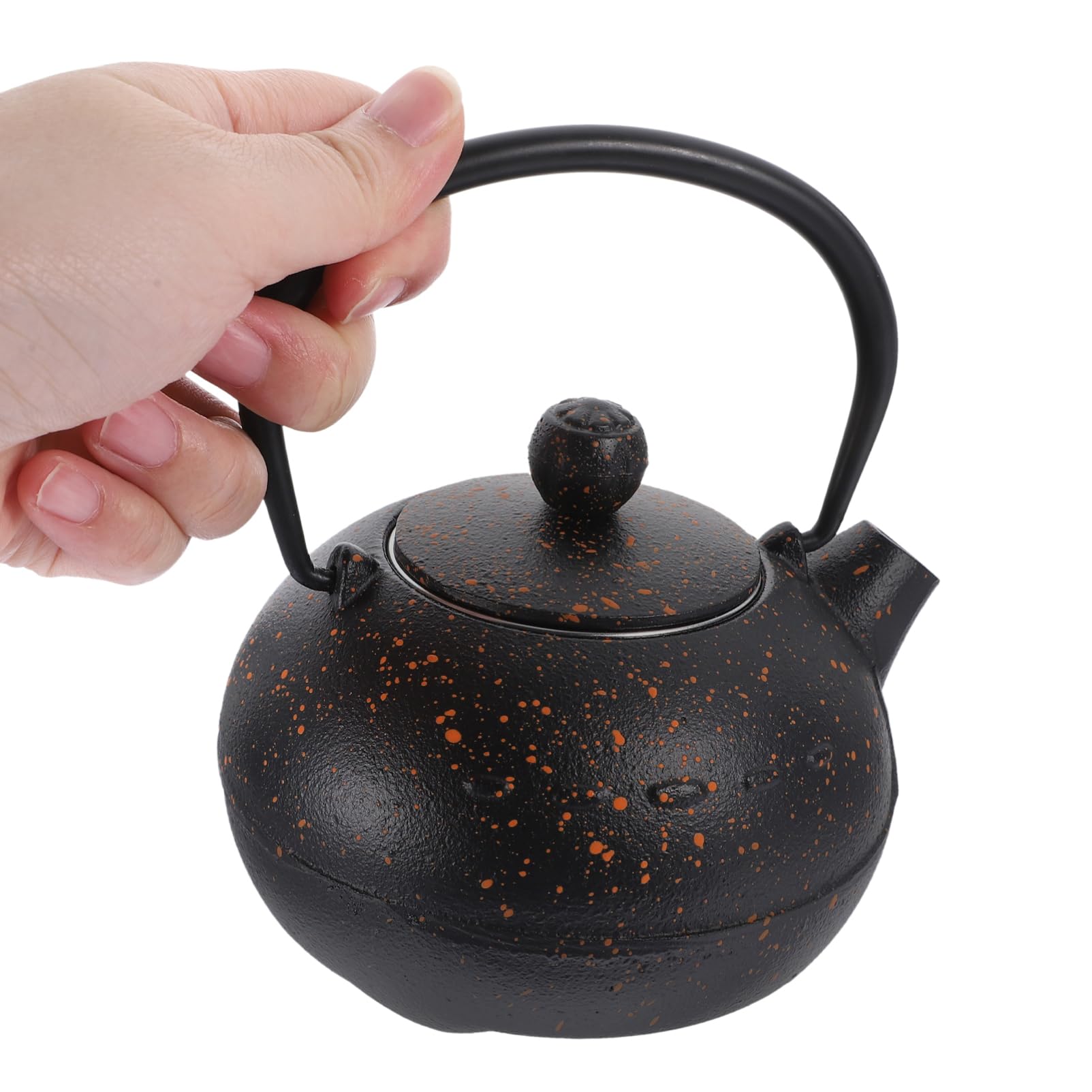 Tetera de Hierro Retro Pequeña 0, 4l Negra para Hogar
