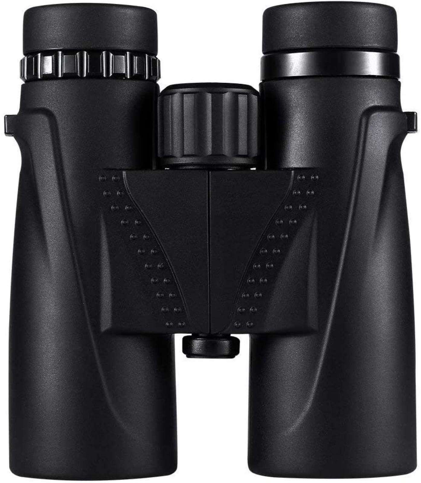 Binocolo 8X42 Impermeabile da Campeggio, telescopio con Zoom Bak4, Ottica con Prisma e Cinturino, Nero