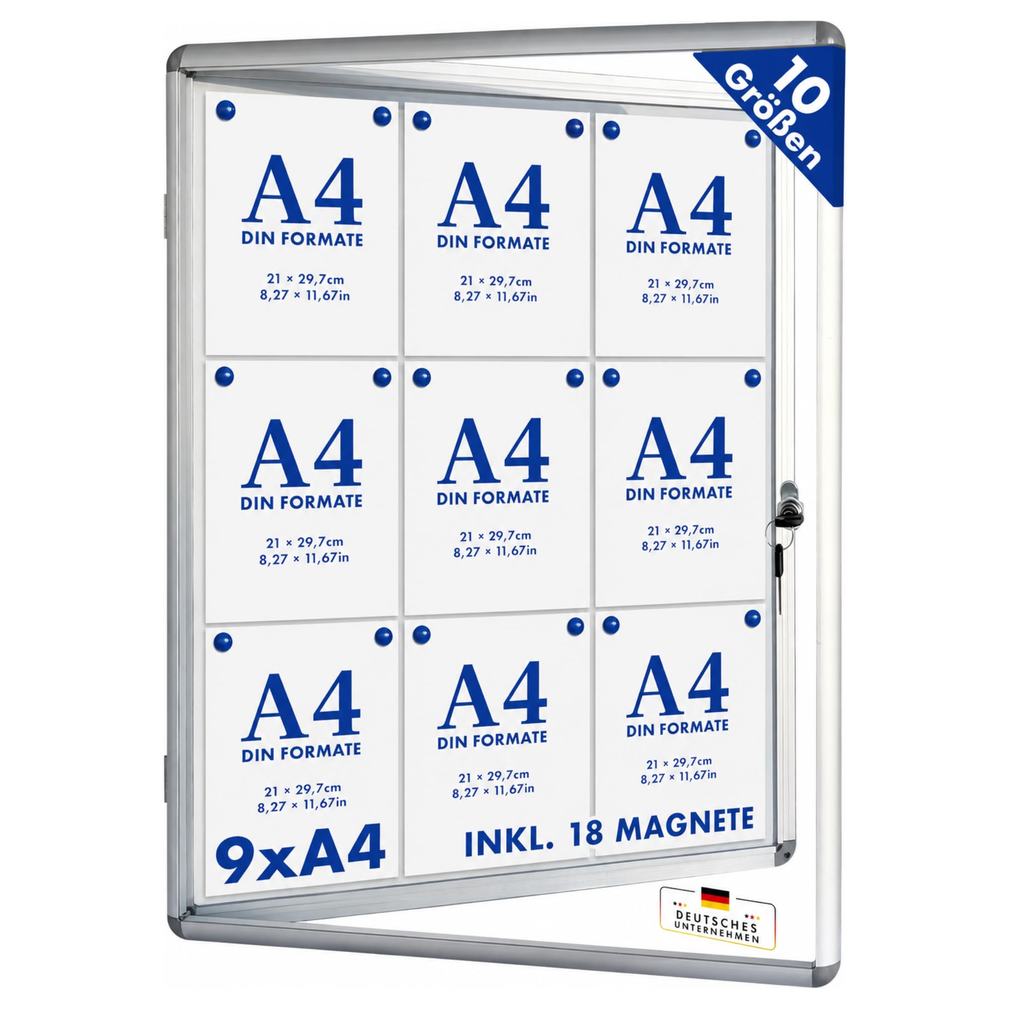Master of Boards – Vitrina, incluye imanes (tamaño opcional)