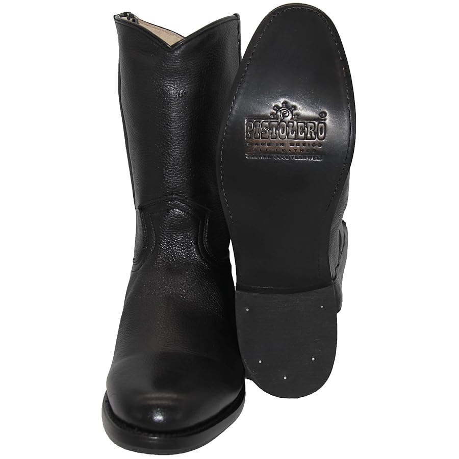 【WOOHWA】ROUND WESTERN BOOTS Amazon.com | The Western Shops Men's Genuine Leather Round