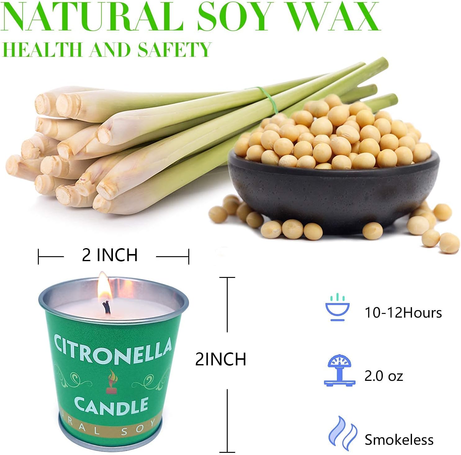 Buy Citronella Candles Outdoors Soy Wax Paito Porch Candles For Summer Patio Porch Camping Online In Taiwan B08tbwzsb8