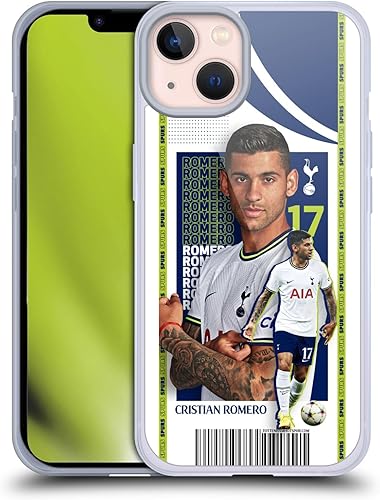 Head Case Designs Officially Licensed Tottenham Hotspur F.C. Cristian Romero 202223 First Team Soft Gel Case Compatible with Apple iPhone 13
