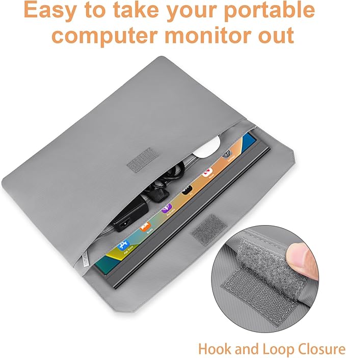 Funda para Monitor Portátil MOSISO 16.1" Gris miniatura 3